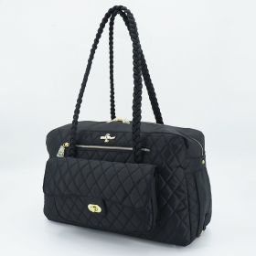 Porsha Dog Carrier (Color Options: Black)