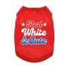 Red White & Cute Dog Shirt
