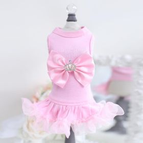 Royal Princess Dog Dress (Color Options: Pink, Size: XXS)